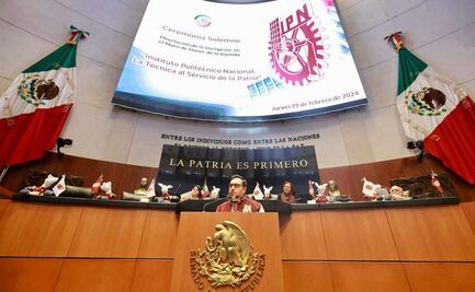 Inscriben al IPN en el muro de honor del Senado por sus contribuciones científicas y tecnológicas