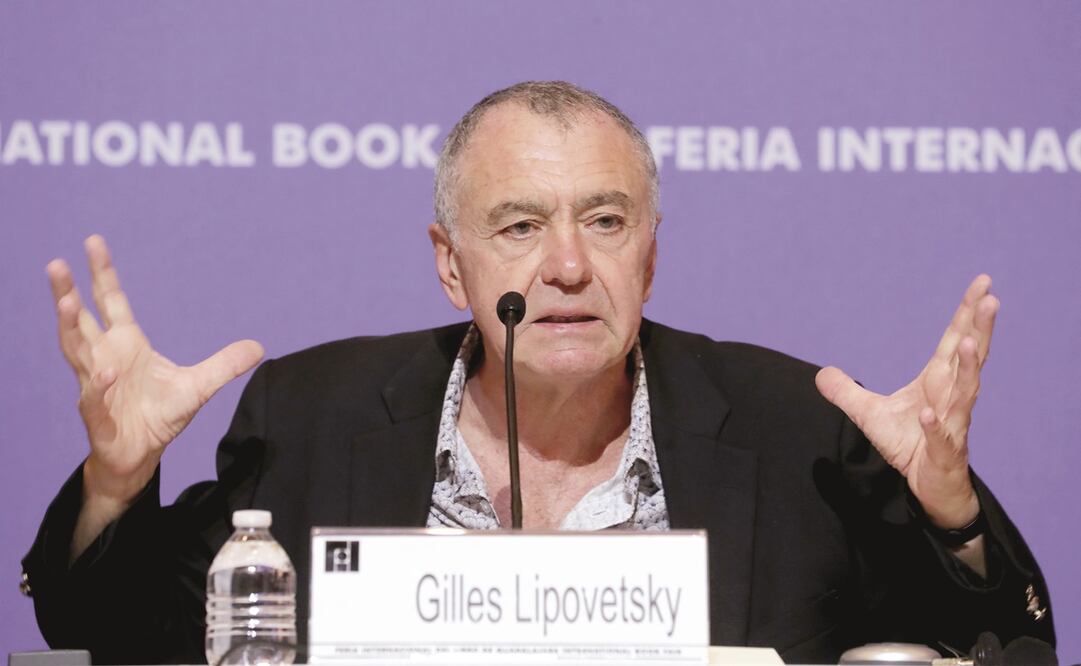 Gilles Lipovetsky en la Feria Internacional del Libro de Guadalajara de 2017. Foto: archivo El Universal