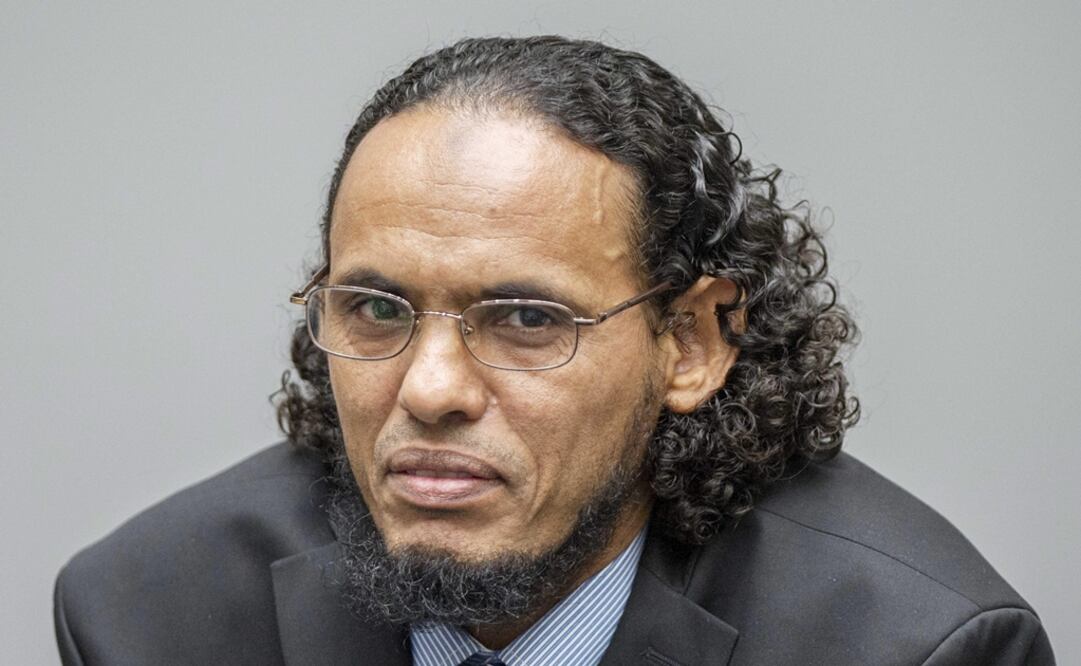 El acusado Achmad al Mahdi al Faqi, alias "Abu Turab", comparece ante la Corte Penal Internacional (CPI) en La Haya (Holanda). (FOTO: EFE)