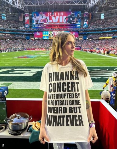Adele, Cara Delevingne... y famosos que se dieron cita para “concierto” de Rihanna en el Super Bowl