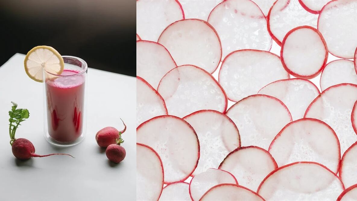 Conoce los beneficios del agua de rábano, quizá se convierta en tu agua favorita. Foto: Pexels