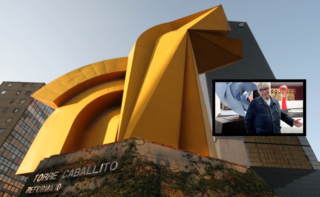 “La torre del caballito” - Photo: Fernando Villa del Ángel (back) and Enrique Carbajal “Sebastián” - Photo: File photo/EL UNIVERSAL (front)
