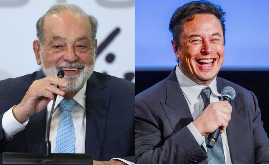 Carlos Slim lanza apuesta de 1 dólar a Elon Musk de que no llega a Marte en 2028. Foto: Diego Simón y EFE