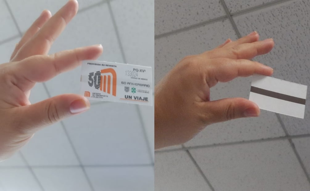 El boleto, hasta la fecha, consta de una tira magnética que interacciona con los torniquetes, que lo autorizan. Foto: Samyra Sosa. EL UNIVERSAL