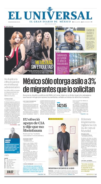 Portada impresa del 17 de enero de 2026