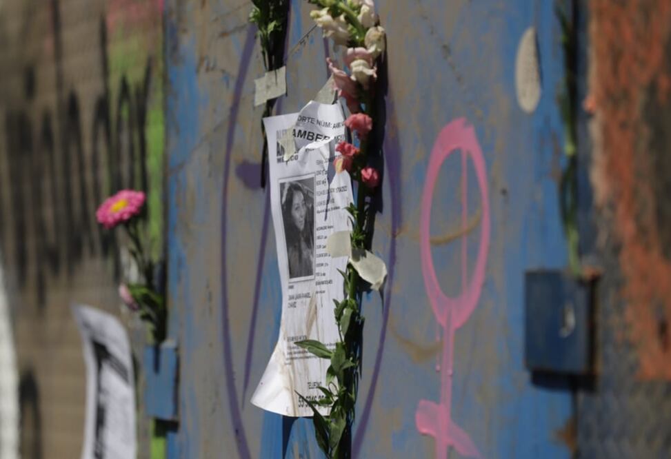 Manifestación en solidaridad de Debanhi Escobar. Foto: El Universal / Berenice Fregoso