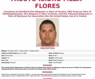 Presenta EU nuevos cargos contra Chapo Isidro