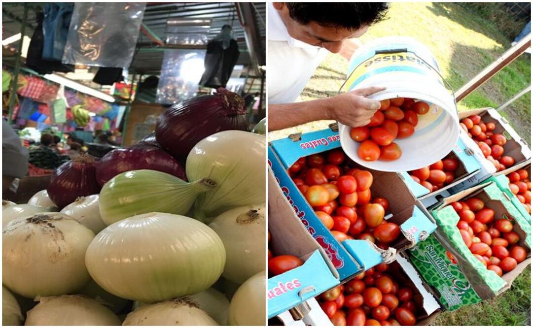 Cebolla y jitomate, lo que más subió de precio