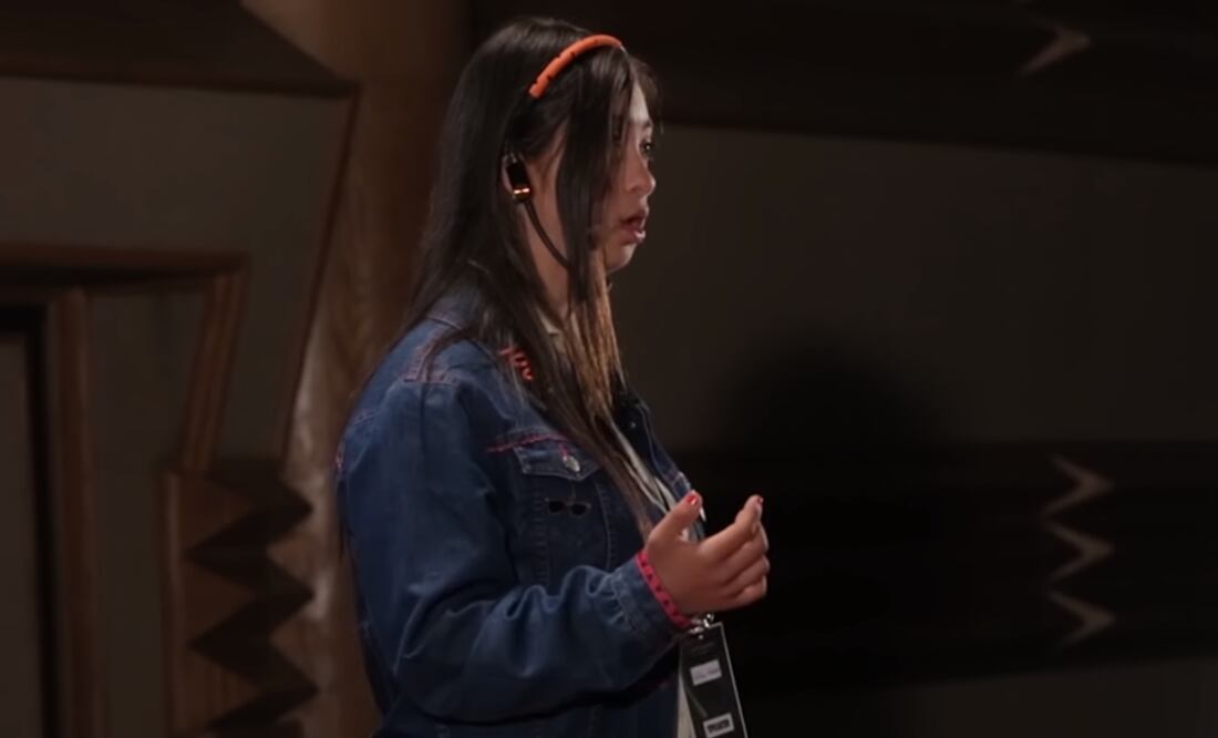 La joven nacida en 1996 ha sido invitada a otros programas de televisión y ha hablado en medios de comunicación para concienciar sobre el Síndrome de Down. Foto: Captura de Pantalla