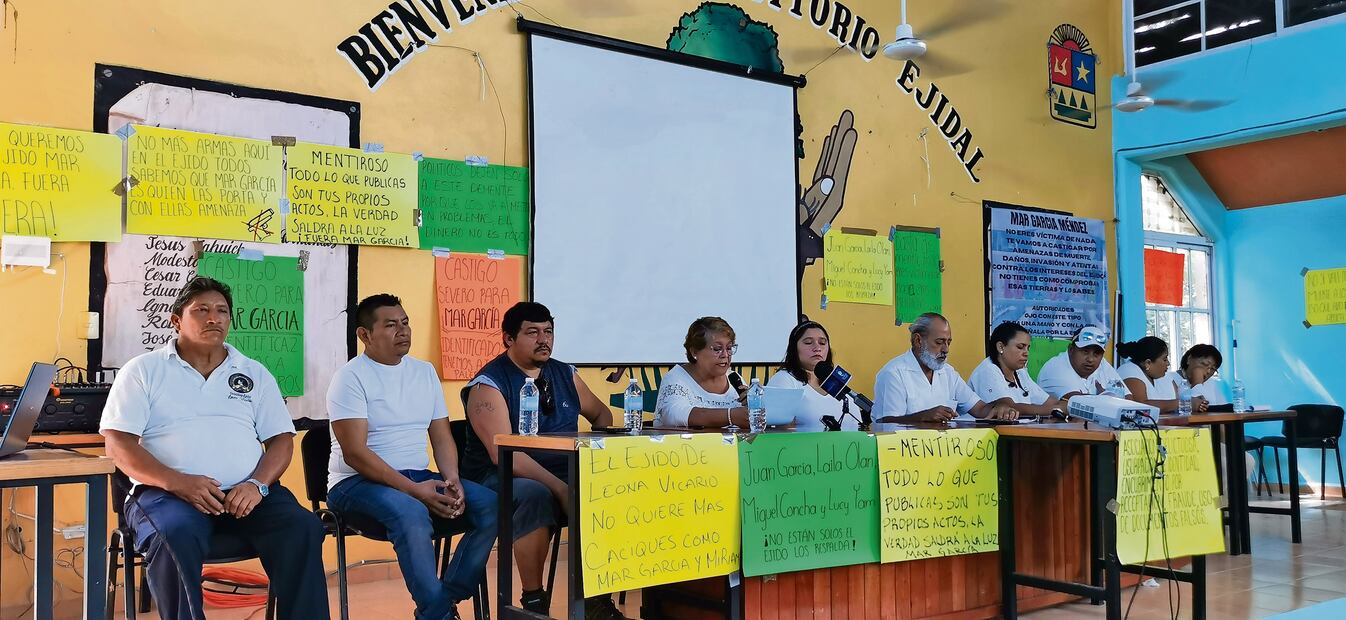 El Comisariado Ejidal de Leona Vicario rechazó la existencia de una “mafia agraria” y negó delitos ambientales ligados al desarrollo de Ciudad Aurum. Pidió a los tres órdenes de gobierno contener los ataques de Mar García.