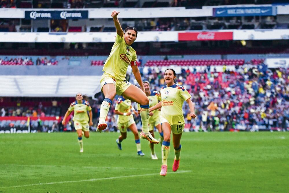 Kiana Palacios hizo el gol de la tranquilidad para las Águilas. Foto: Imago7