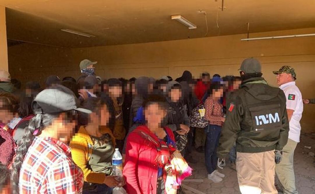 Fueron rescatados 101 migrantes en Sonora. Foto: INM