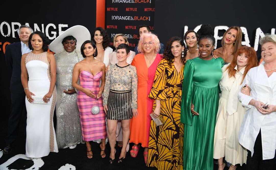 Elenco de la serie de Netflix, "Orange is The New Black". Foto: AP