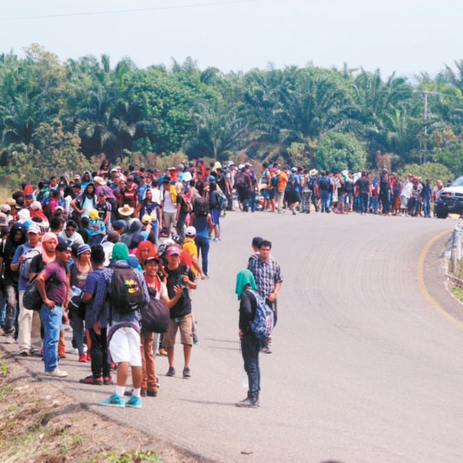 Se tienen contabilizadas a 12 mil personas centroamericanas que cruzaron a México apenas en la primera quincena de enero, según ACNUR. ARCHIVO. EFE