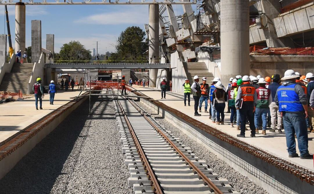 El Gobierno de la Ciudad de México nombró como “complejo observatorio”, a la terminal del Tren Interurbano y la conexión con la estación de la línea 1 del Metro (13/11/2024). Foto: Especial