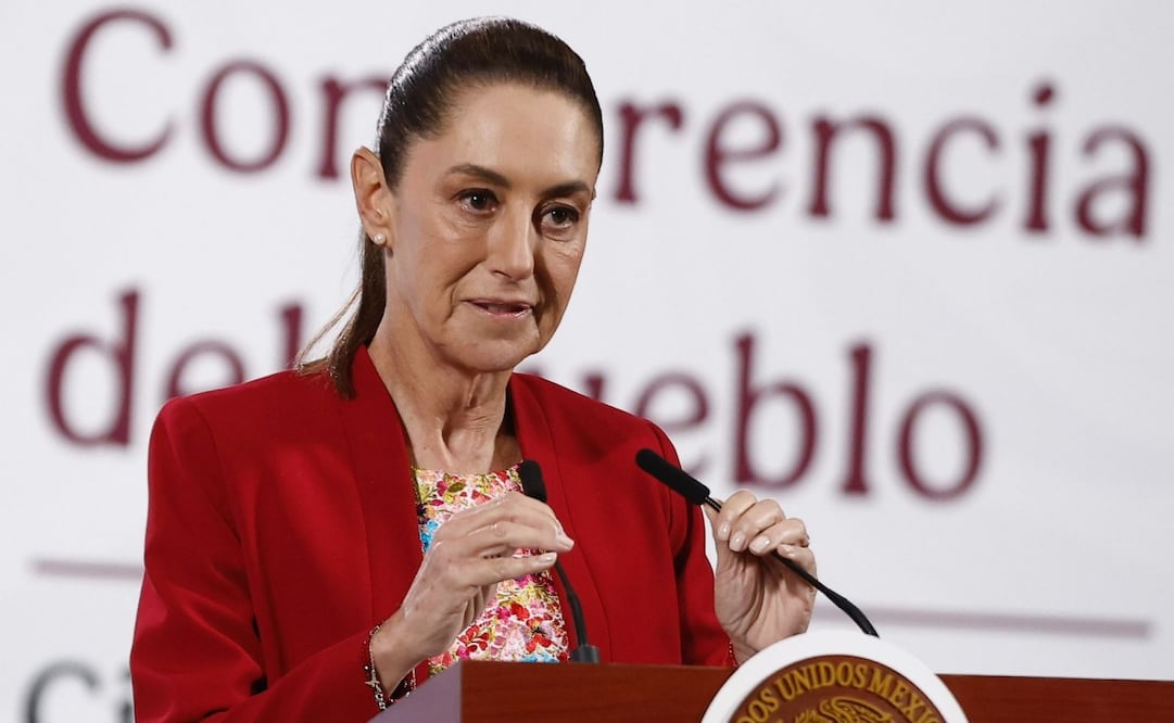 Conferencia matutina de la presidenta Claudia Sheinbaum Pardo el 27 de octubre de 2025. Foto: Berenice Fregoso/EL UNIVERSAL