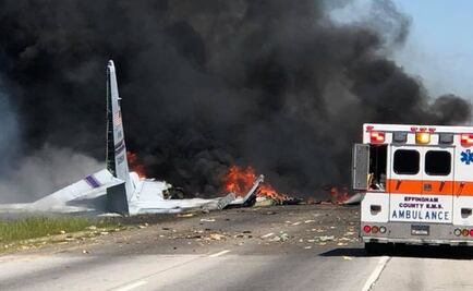 Avión de la Guardia Nacional de EU se estrella cerca de aeropuerto en Georgia