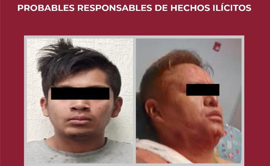 Los dos acusados fueron presentados ante el agente del Ministerio Público donde se determinará su situación legal. Foto: Especial.