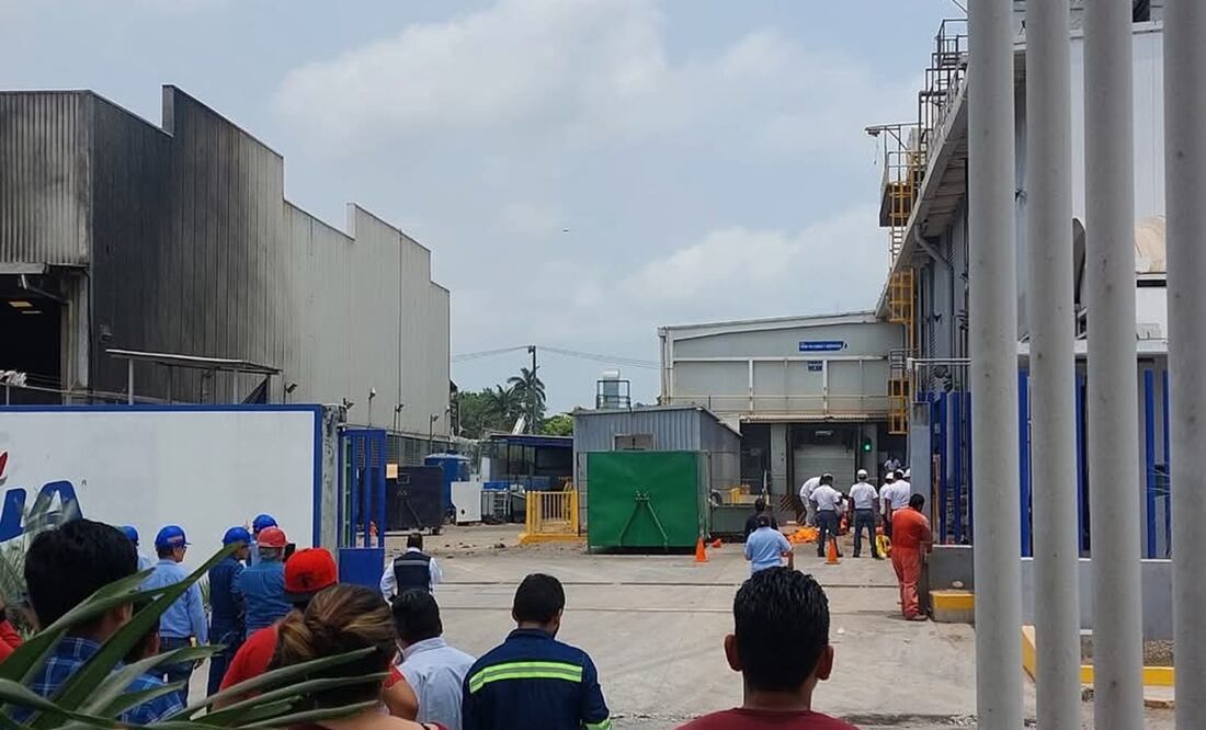 El accidente ocurrió la mañana de este viernes al interior de la empresa Lala que opera una planta en dicha ciudad industrial. Foto: Especial