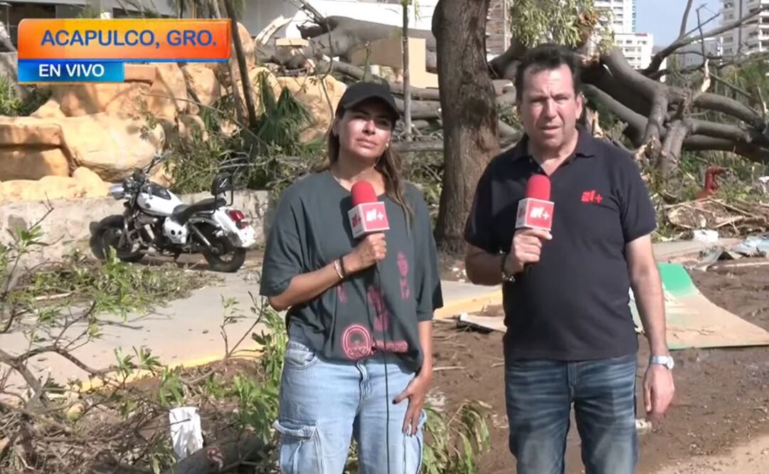 Galilea Montijo informa desde las calles de Acapulco.