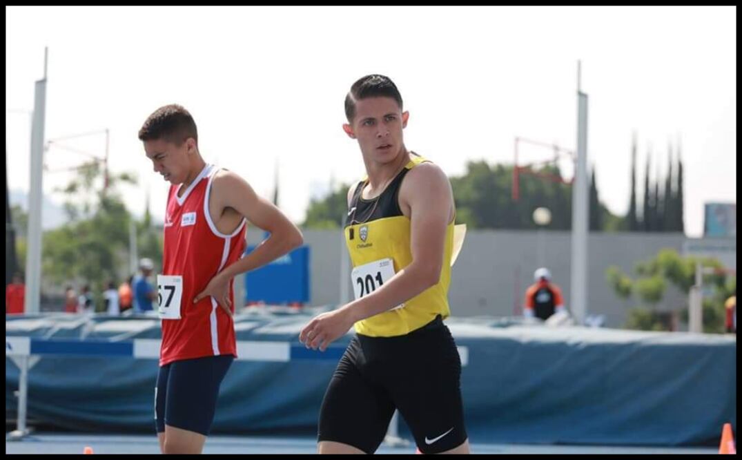 El velocista Martín Loera, quien fue asesinado en Ciudad Juárez, durante una competencia (Facebook Martín Loera)