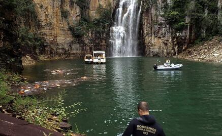Suman 8 muertos tras desprendimiento de roca en cañón de Brasil