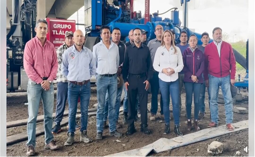 En San Mateo Atenco refuerzan trabajos preventivos de inundaciones ante la llegada de fuertes lluvias. Foto: Captura de pantalla