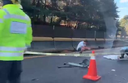 México-Cuernavaca: Carambola provoca cierre parcial antes de llegar a 3 Marías 