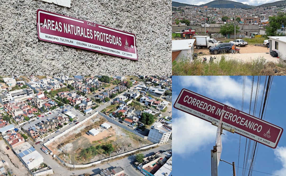 Hace un año, autoridades de Tultitlán iniciaron el cambio de nombres a las calles del paraje Fimesa para llamarla colonia Cuarta Transformación, acción que rechazan vecinos. Fotos: Arturo Contreras / EL UNIVERSAL