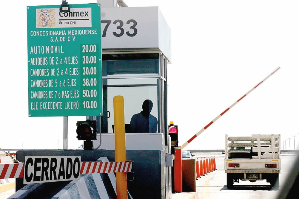 OHL reporta las entradas que recibe por cuotas de peaje y también considera “otros ingresos de operación” por más de 30 mil mdp (ARCHIVO EL UNIVERSAL)