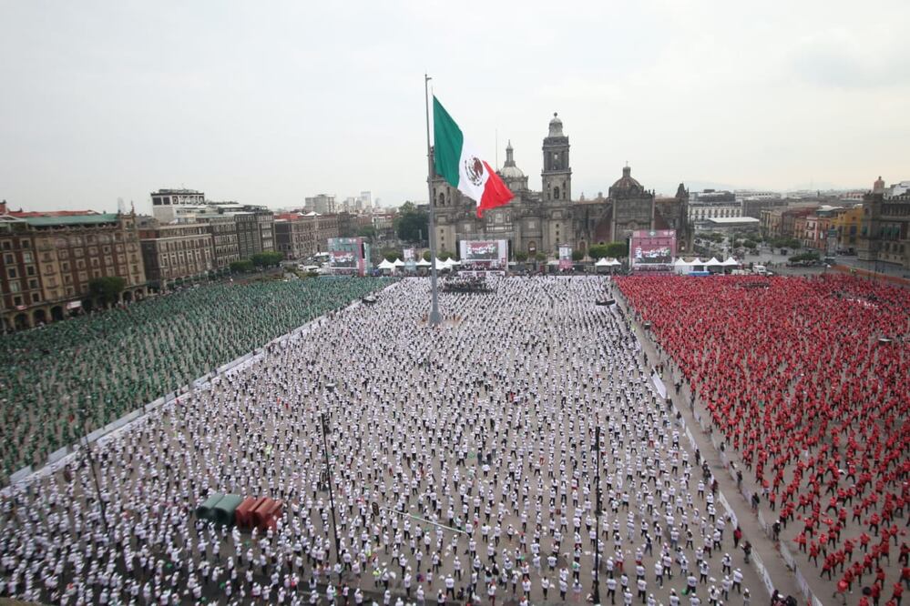 Foto: Carlos Mejía/El Universal/ Este sábado la CDMX congregó a 14 mil 299 personas para la clase masiva 