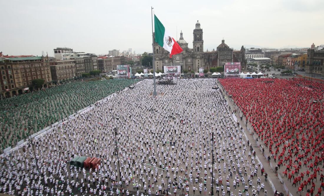 Foto: Carlos Mejía/El Universal/ Este sábado la CDMX congregó a 14 mil 299 personas para la clase masiva