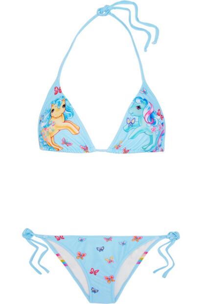 ¿Cuánto cuesta el pantalón azul de Belinda?