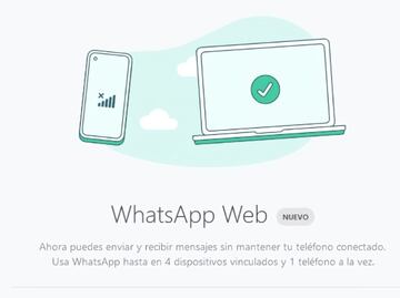 WhatsApp Web y Escritorio ya funcionan sin conexión con tu teléfono