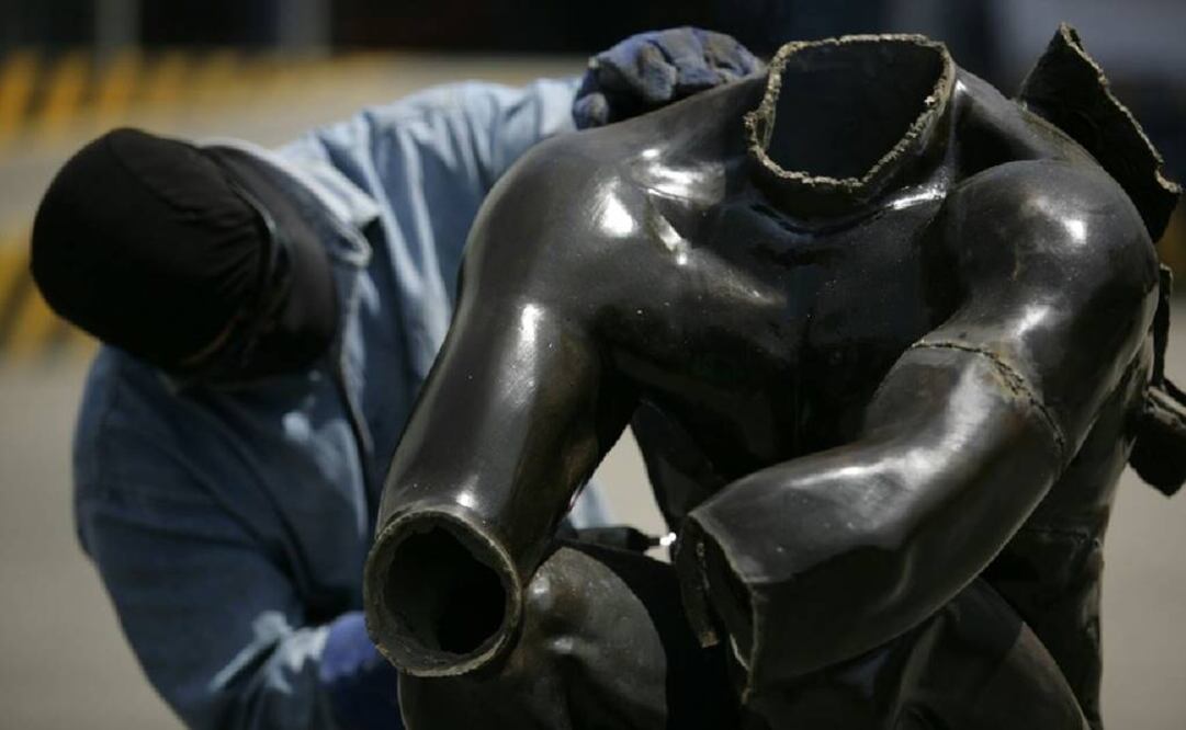 Las obras fueron decomisadas en septiembre pasado en dos operativos en Iztapalapa e Ixtapaluca. (FOTO: Iván Stephens / EL UNIVERSAL)