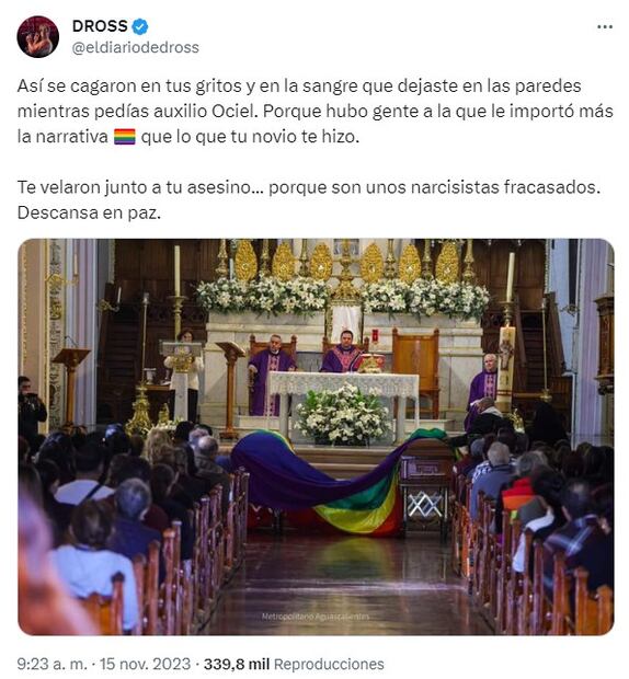 Dross en X. Foto: Captura de pantalla