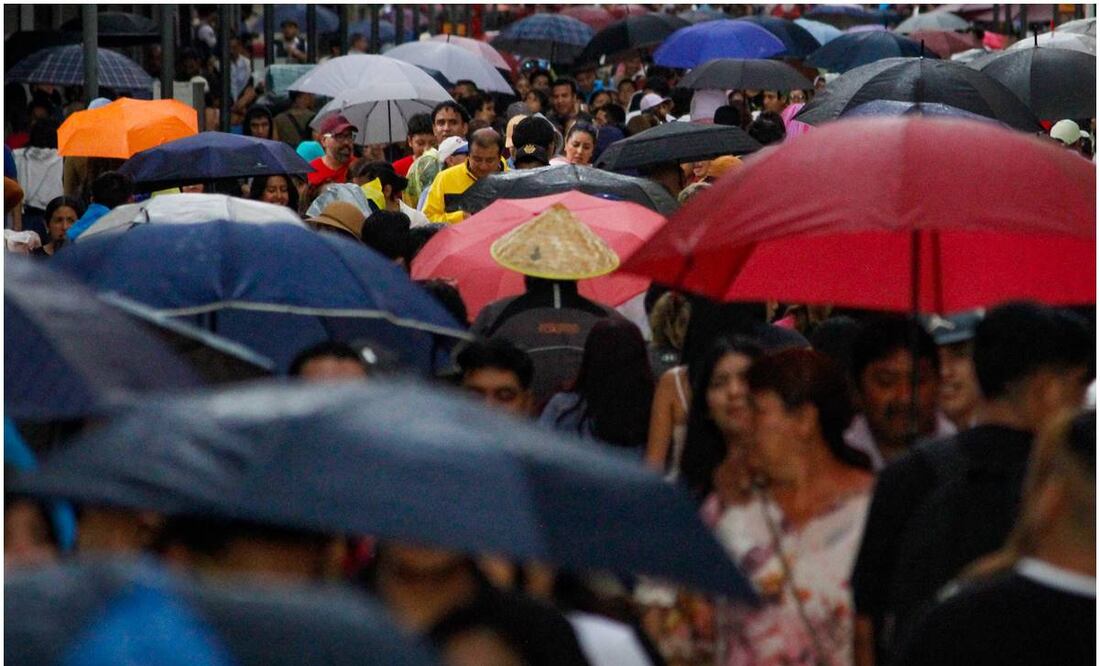 La SGIRPC alertó por lluvias de fuertes e intensas a partir de este viernes 9 de agosto y hasta el próximo lunes 12. Foto: Luis Camacho / EL UNIVERSAL