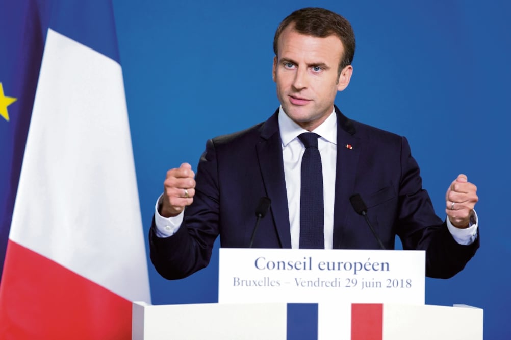 Presidente francés, Emmanuel Macron. Foto: EFE/ Stephanie Lecocq