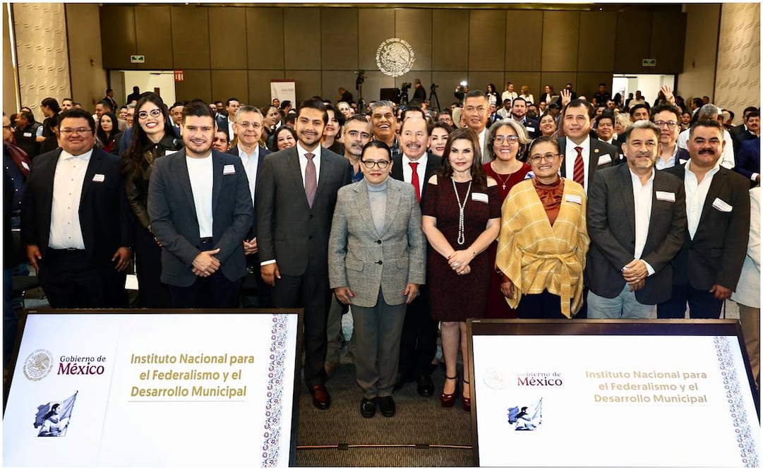 Realizan “Primer Encuentro Nacional, Perspectiva Municipal del Programa 100 Puntos de la presidenta Claudia Sheinbaum”, Rosa Icela Rodríguez presidió el encuentro. Foto: Especial