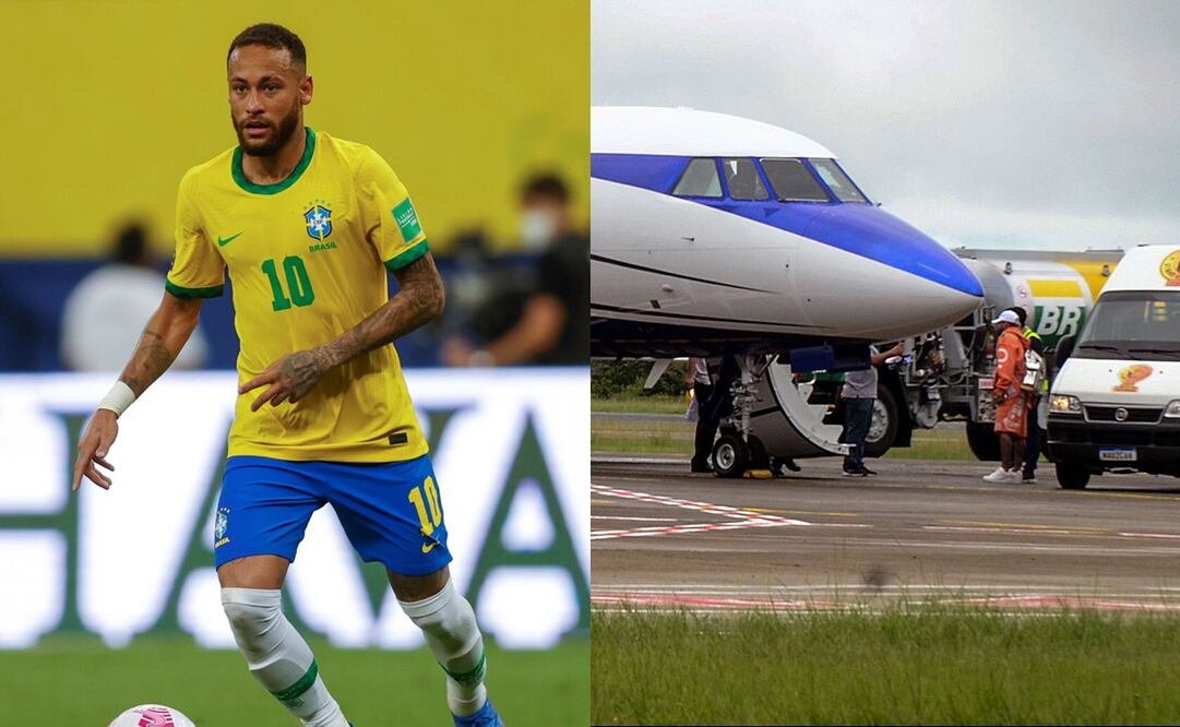 Neymar pasó un susto en su avión privado - FOTO: Especial