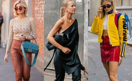 Las prendas con efecto piel son la tendencia que viene