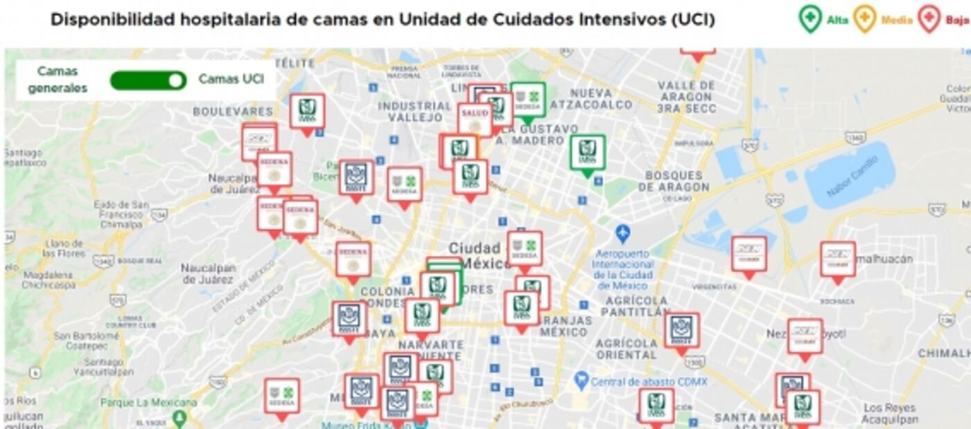 El IMSS tiene solo 42 camas disponibles en CDMX para atención general e intubación de pacientes Covid-19