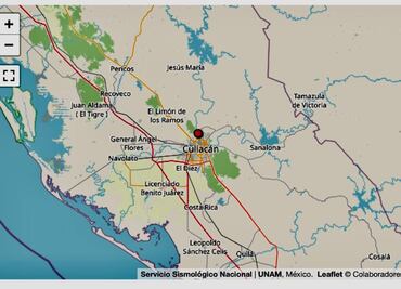 Se registra sismo de magnitud 4.6 en Sinaloa; no se reportan daños ni víctimas