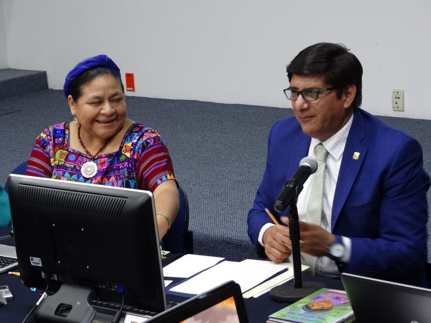 Rigoberta Menchú, Premio Nobel de la Paz 1992 e Investigadora Extraordinaria de la UNAM, apoya para ser el próximo Rector a Héctor Hiram Hernández Bringas (ESPECIAL)