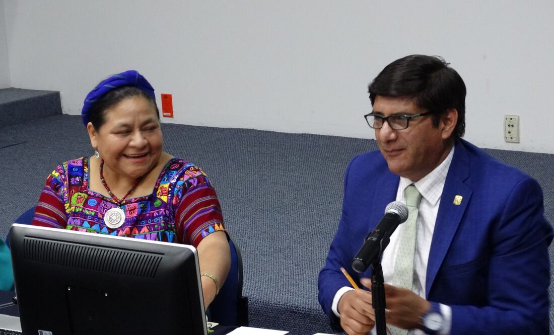Rigoberta Menchú, Premio Nobel de la Paz 1992 e Investigadora Extraordinaria de la UNAM, apoya para ser el próximo Rector a Héctor Hiram Hernández Bringas (ESPECIAL)