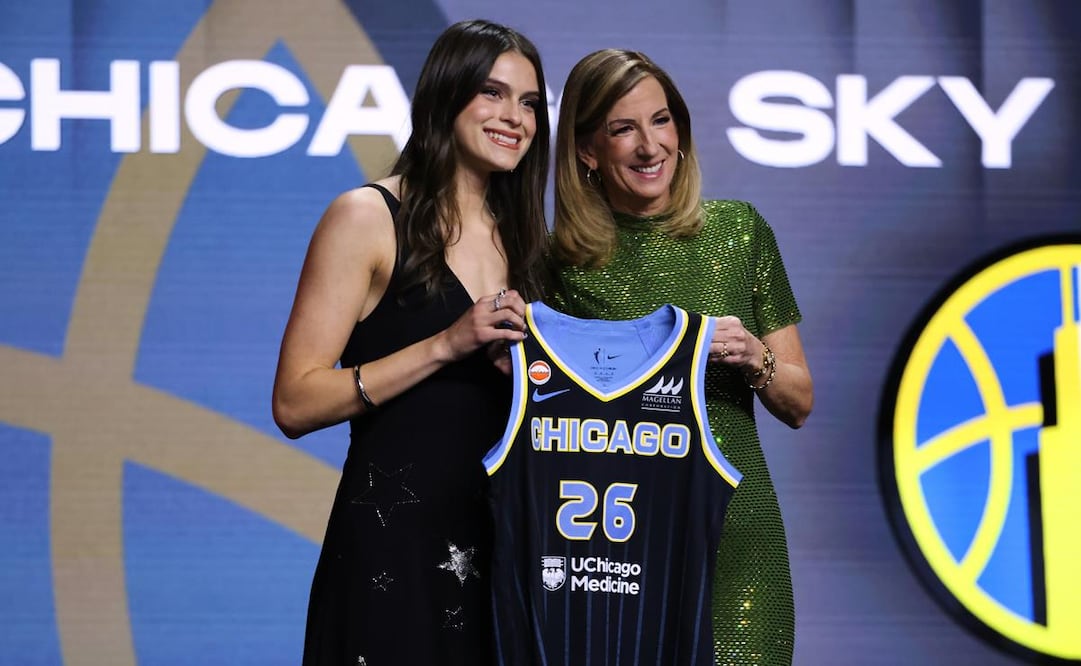 Gabriela Jáquez fue seleccionada en el quinto pick global del Draft de la WNBA / Foto: AP