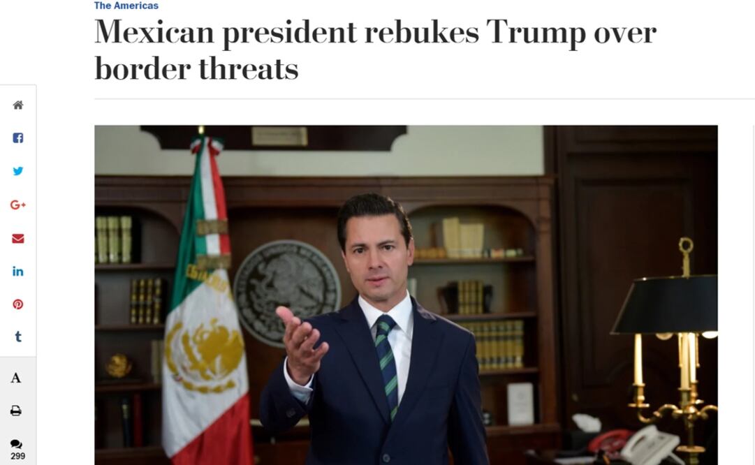 “Notable”, respuesta de Peña Nieto a Trump: Washington Post