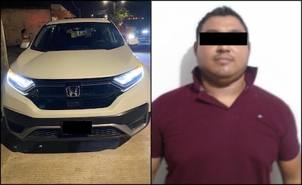 Detienen a policía municipal a bordo de un vehículo robado en Coatzacoalcos, Veracruz