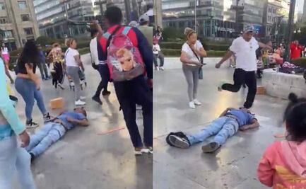 VIDEO: Comerciantes golpean a hombre en silla de ruedas frente a Bellas Artes