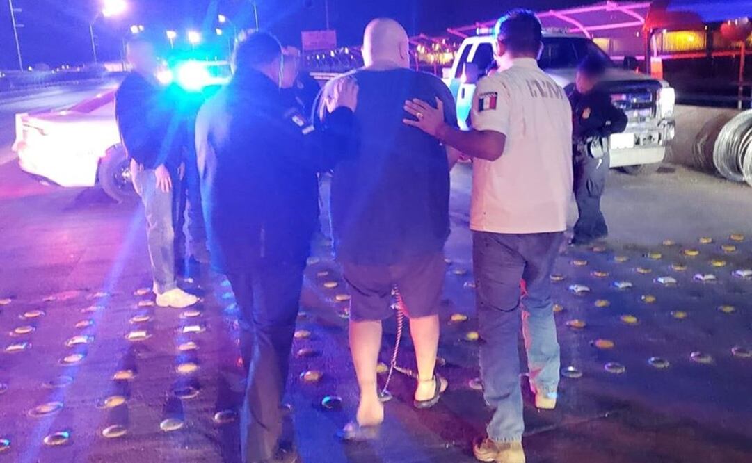 El estadounidense fue aprehendido por elementos de la Agencia de Investigación Criminal. Foto: Especial